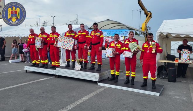 Lotul ISU Constanța, pe podium la  etapa zonală a Competiției naționale de descarcerare și de acordare a primului ajutor calificat