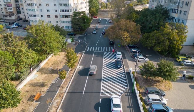 Spațiu public urban reorganizat, pe strada Liliacului
