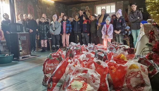 750 de daruri de Crăciun au ajuns la familiile sărace din judeţul Constanţa