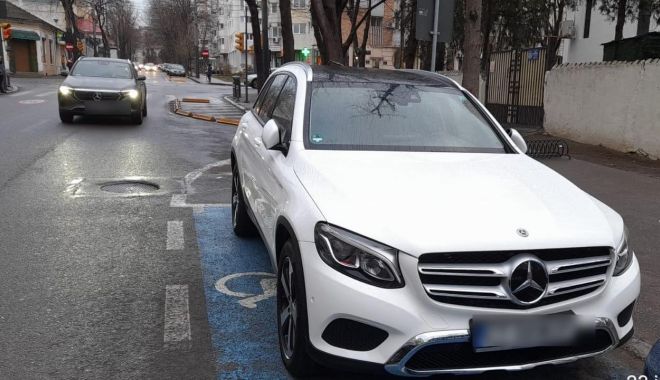 Peste 100 de sancţiuni şi 12 maşini ridicate, din cauza parcărilor pe locurile destinate persoanelor cu dizabilități - x-peste-100-de-sanctiuni-1706270285.jpeg