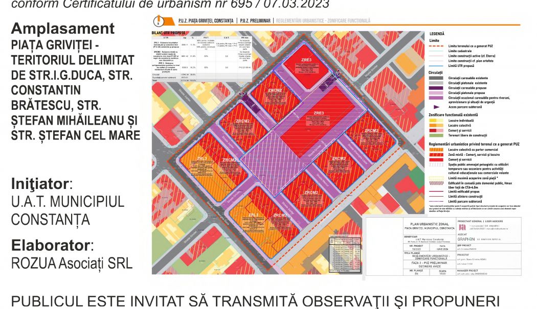 Dezbatere publică privind elaborarea Planului Urbanistic Zonal - „Piața Griviței”, în luna iulie - x-piata-grivitei-1719402980.jpg