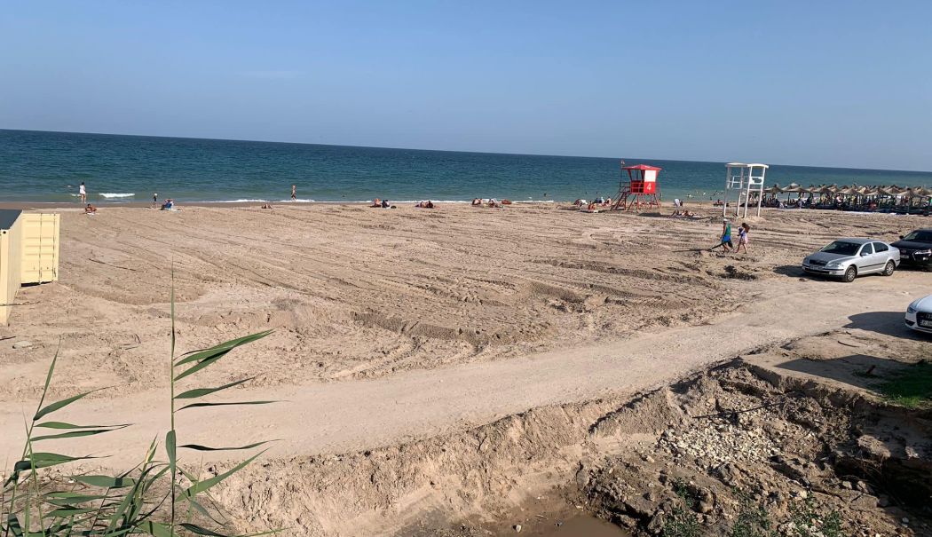 Plaja inundată din Vama Veche a fost refăcută