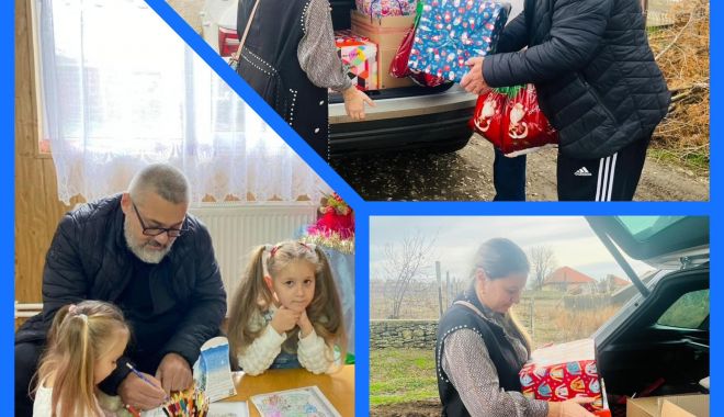 Jucării și cărți de colorat pentru copiii de la Grădiniţa Credinţa