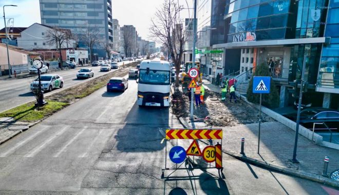 Un nou tronson al bulevardului Mamaia a intrat în reabilitare
