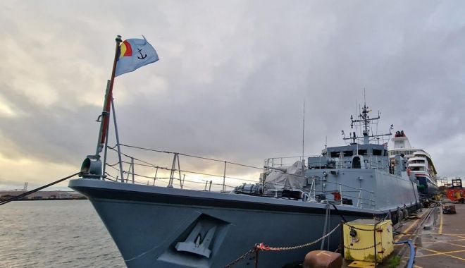 Vânătorul de mine M 270 „Sublocotenent Ion Ghiculescu” înfruntă provocările Atlanticului, în drum spre Constanţa - x-vanatorul-de-mine-1700656868.jpg