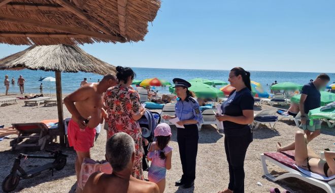 AMENZI PE LITORAL. Polițiștii au acționat pe falezele din Eforie, Vama Veche, Mangalia și Saturn