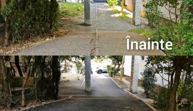 Aleile pietonale dintre blocuri, reabilitate. „Este un proces care trebuia realizat de mult timp” - xaleichitac2-1658045310.jpg