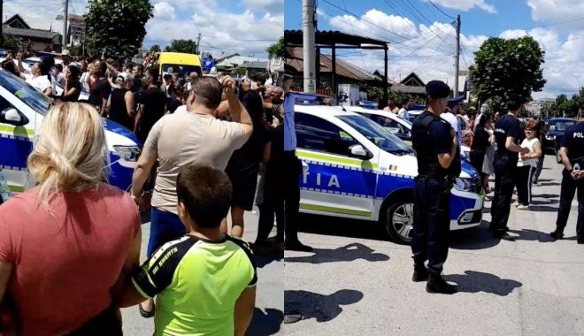 Șeful Poliției Târgoviște și alți trei polițiști, CERCETAȚI PREALABIL, după bătaia de la înmormântarea unei fetițe de 13 ani