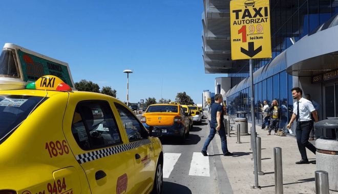 Razii la taxiurile de la aeroporturi. Zeci de amenzi date de Poliție