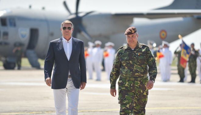 Președintele Klaus Iohannis, în vizită la Baza 57 Aeriană Mihail Kogălniceanu