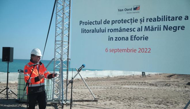Zeci de hectare noi de plajă, în zona Eforie. Ministrul Mediului, prezent la inaugurarea lucrărilor - xministrueforie3-1662470310.jpg