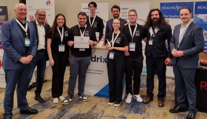Inima artificială dezvoltată de studenții din Iași a adus României marele premiu la o competiție în SUA
