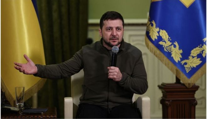 Aderarea la NATO, misiune imposibilă pentru Ucraina, admite președintele Volodimir Zelenski - zelenski-1647361397.jpg