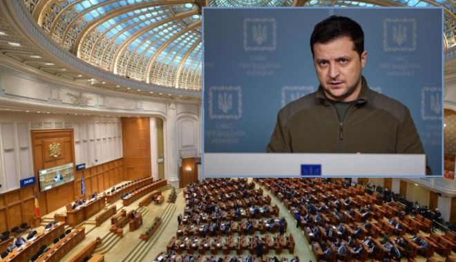 Volodimir Zelenski ar putea să vorbească în Parlamentul României - zelenski-1647965109.jpg