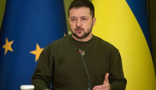 Preşedintele Volodimir Zelenski aşteaptă ajutor militar suplimentar de la Occident - zelenskiajutor-1676801478.jpg