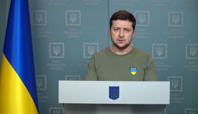 Zelenski acuză Rusia că a tras intenționat în centrala nucleară - zelenskicentrala-1646417946.jpg