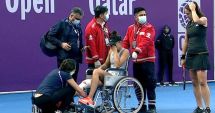 Stire din Sport : Tenis / Jaqueline Cristian, accidentare teribilă în turneul de la Doha. A părăsit terenul în căruciorul cu rotile