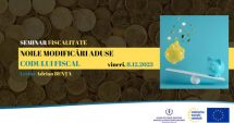 Stire din Economie : CCINA: Seminar pe teme de fiscalitate susţinut, luna viitoare, de Adrian Benţa