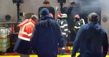 Stire din Economie : Incendiu la bordul unei nave sub pavilion Panama. Patru membri ai echipajului au suferit atacuri de panică!