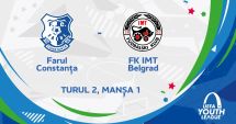 Stire din Sport : Campionii României debutează în Youth League la fotbal! Farul - IMT Novi Belgrad, miercuri, de la ora 15.00