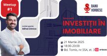 Stire din Economie : Banii Vorbesc lansează seria de întâlniri pentru investitori – primul eveniment: Investiții în imobiliare