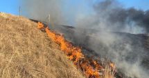 Stire din Eveniment : Incendiu devastator în localitatea Valea Dacilor. Zeci de hectare de vegetație au fost cuprinse de flăcări