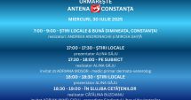 Stire din Actualitate : Programul zilei de miercuri, 30 iulie, la Antena 3 Constanța