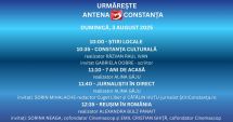 Stire din Actualitate : Programul zilei de duminică, 3 august, la Antena 3 Constanța
