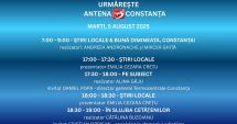 Stire din Actualitate : Programul zilei de marți, 5 august, la Antena 3 Constanța