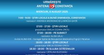 Stire din Actualitate : Programul zilei de miercuri, 6 august, la Antena 3 Constanța