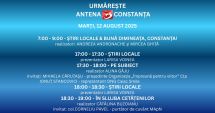 Stire din Actualitate : Programul zilei de marți, 12 august, la Antena 3 Constanța