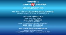 Stire din Actualitate : Programul zilei de miercuri, 13 august, la Antena 3 Constanța