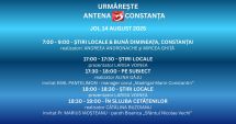 Stire din Actualitate : Programul zilei de joi, 14 august, la Antena 3 Constanța