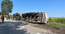 Stire din Eveniment : UPDATE Cisternă ieșită în afara carosabilului pe DN22, la Tariverde
