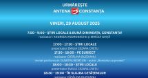 Stire din Actualitate : Programul zilei de vineri, 29 august, la Antena 3 Constanța