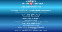 Stire din Actualitate : Programul zilei de marți, 16 septembrie, la Antena 3 Constanța