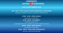 Stire din Actualitate : Programul zilei de luni, 22 septembrie, la Antena 3 Constanța