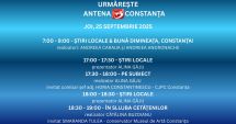Stire din Actualitate : Programul zilei de joi, 25 septembrie, la Antena 3 Constanța