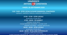Stire din Actualitate : Programul zilei de vineri, 26 septembrie, la Antena 3 Constanța
