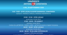 Stire din Actualitate : Programul zilei de luni, 29 septembrie, la Antena 3 Constanța