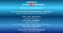 Stire din Actualitate : Programul zilei de miercuri, 1 octombrie, la Antena 3 Constanța