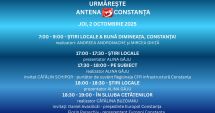 Stire din Actualitate : Programul zilei de joi, 2 octombrie, la Antena 3 Constanța