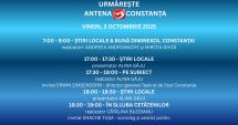 Stire din Actualitate : Programul zilei de vineri, 3 octombrie, la Antena 3 Constanța