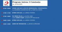 Stire din Actualitate : Programul zilei de joi, 16 octombrie, de la Antena 3 Constanța