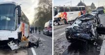 Stire din Actualitate : Un român de 33 de ani, a murit după ce a intrat cu mașina într-un autobuz plin cu elevi