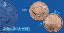 Stire din Economie : BNR: Monedă cu tema Centenar Marin Constantin, fondatorul Corului Madrigal, lansată în circuitul numismatic