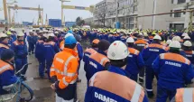Stire din Economie : O nouă zi de proteste la Șantierul Naval Damen Mangalia. Miercuri, Adunarea creditorilor