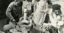 Stire din Cultură-Educație : Spectaculoase imagini de arhivă, cu momentul descoperirii tezaurului de sculpturi de la Tomis, dezvăluite de MINAC
