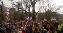 Manifestații împotriva alegerii lui Aleksandar Vucic în funcția de președinte al Serbiei. A șasea zi de proteste