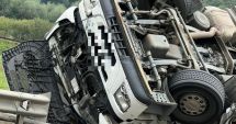 Stire din Eveniment : Accident la Constanţa! TIR plin cu cereale, răsturnat pe şosea